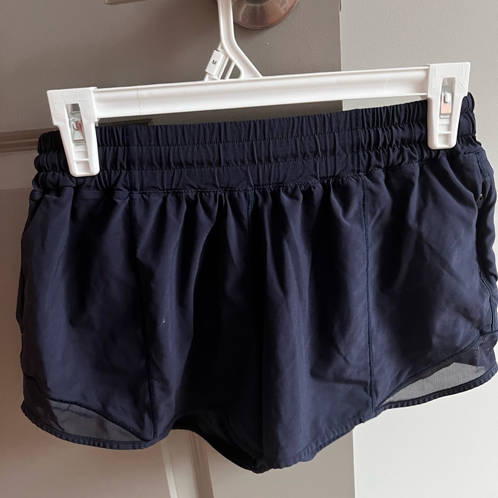 Lululemon Hotty Hot Lined Shorts - Navy - 6 Tall